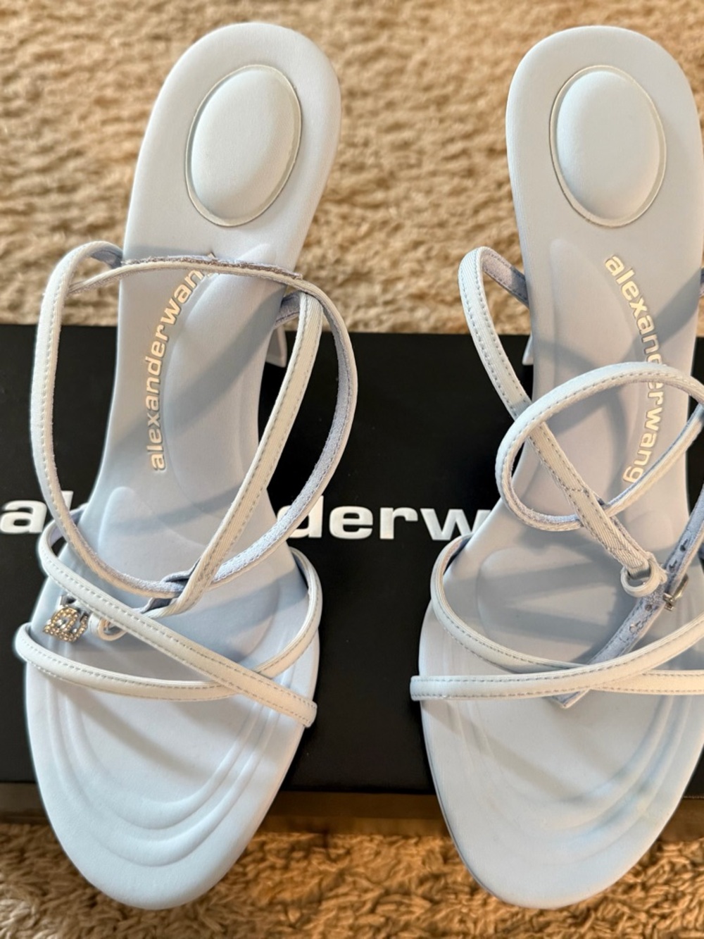 Powder Blue Strappy Sandal